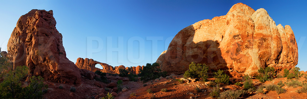 Skyline Arch wide-angle Panorama