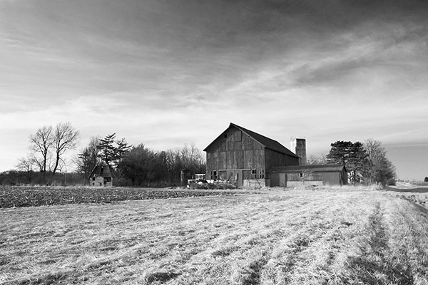Barn and Dark Sky