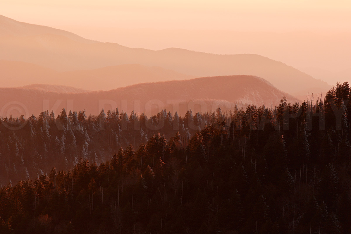 Snowy Pink Mountains