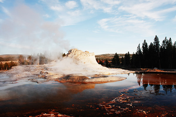 Castle Geyser Sunset